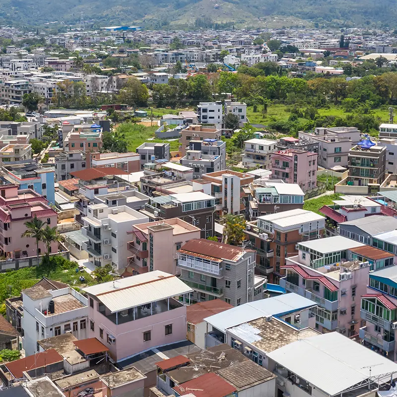 Extensive coverage enables Internet to low-density residential areas and village houses
